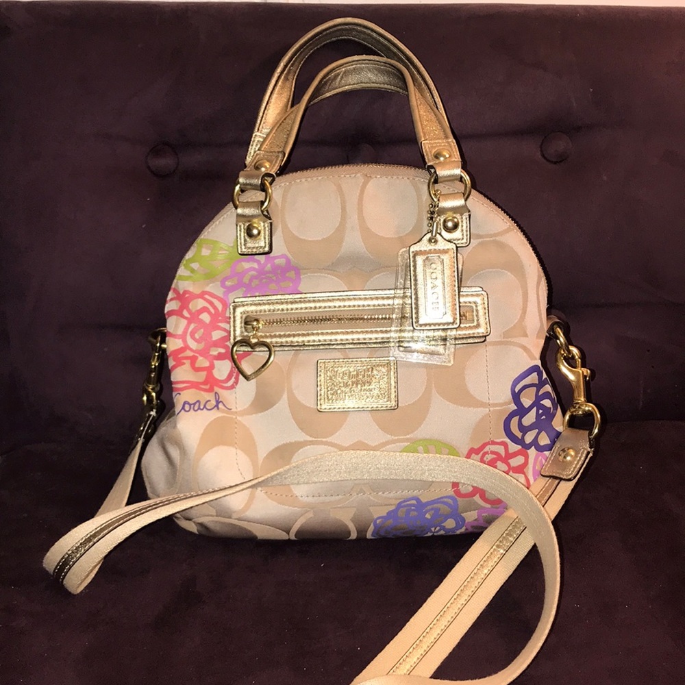 Coach Poppy Daisy Floral Applique Crossbody